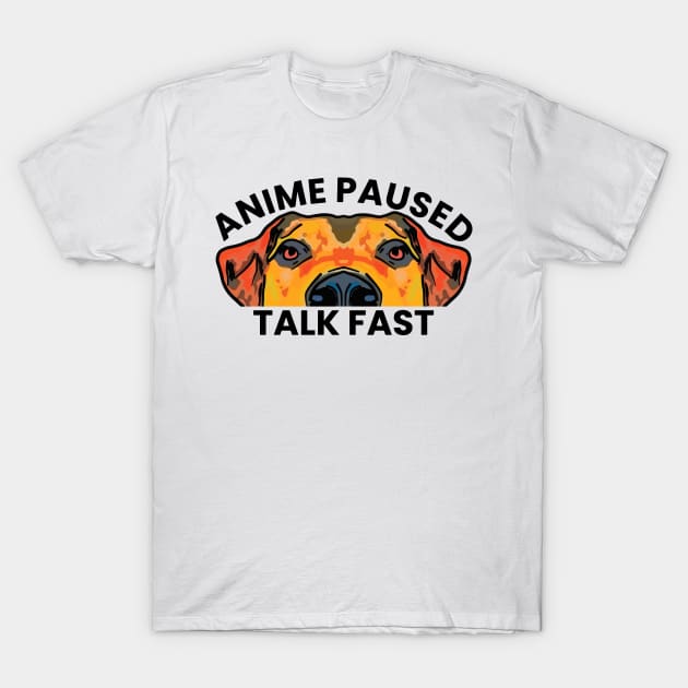 Beagle Anime Paused Talk Fast T-Shirt by ardp13